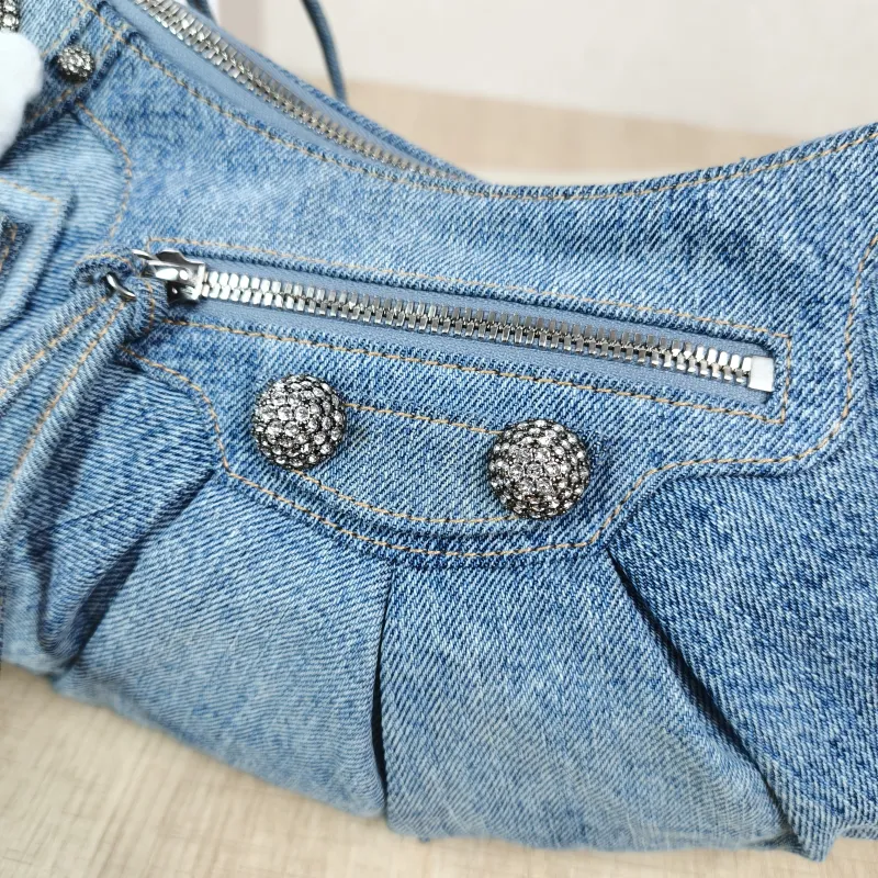 BALENCIAGA Crossbody Bag LE CAGOLE Blue Small33 × 8.5 × 16 cm — detail view 12 of 13
