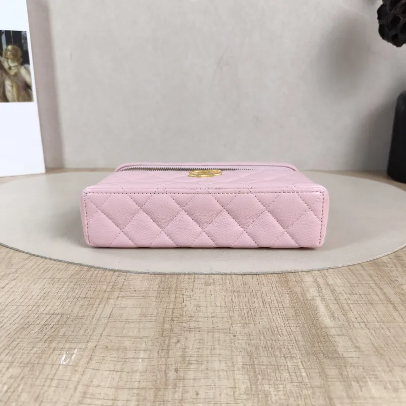 Chanel Crossbody Bag lp Box Bag Top Handle Crossbody Bag Pink Calfskin One Size 19.5 × 5 × 17 cm — cover view 4 of 5