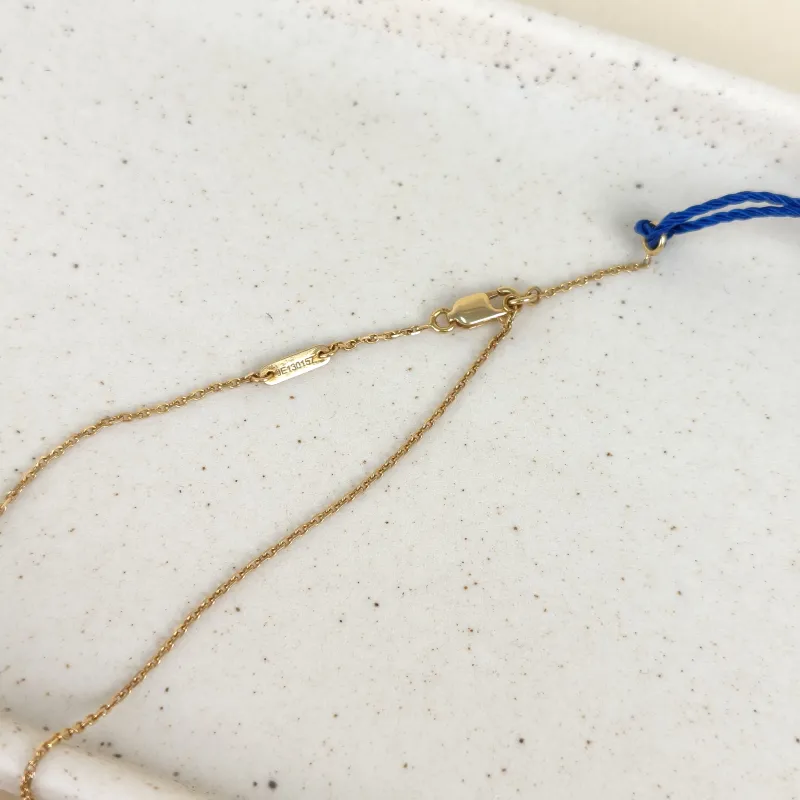 Van Cleef & Arpels Necklace Alhambra Pearl · White Mother-of-Pearl18KY ellow Gold Sweet Mini0.95 × 0.95 × 40 cm — cover view 3 of 6
