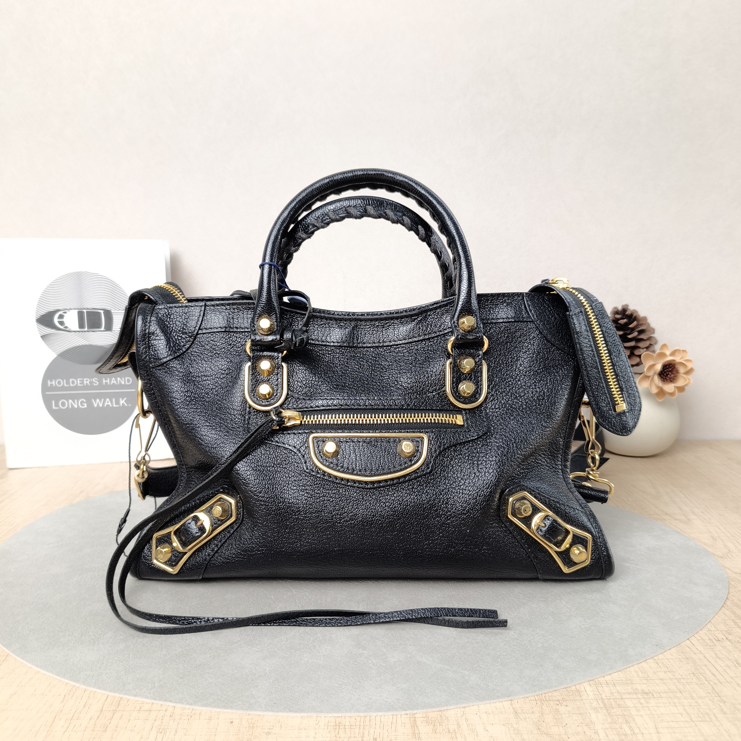 BALENCIAGA Crossbody Bag Classic City Black SL ambskin Small30 × 10 × 21 cm