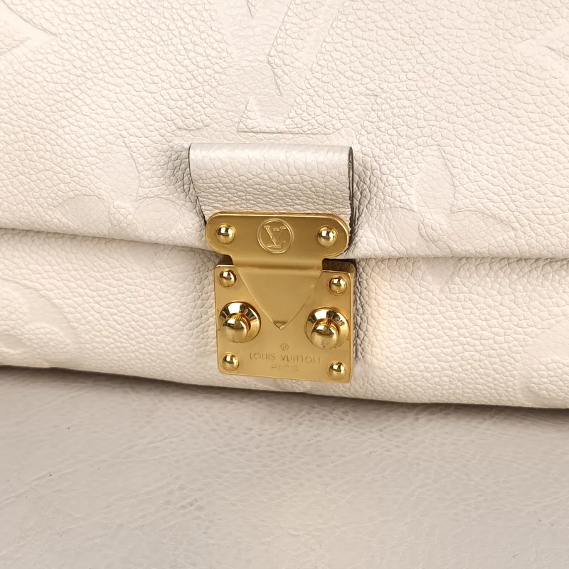 Louis Vuitton Crossbody Bag MADELEINE White Monogram Empreinte Embossed Calfskin BB 24 × 8.5 × 17 cm — detail view 10 of 14