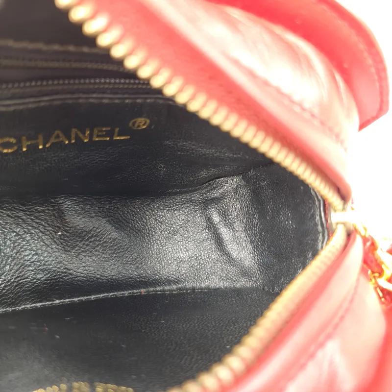 Chanel Crossbody Bag Crossbody Bag Red Lambskin One Size16 × 6 × 11 cm — detail view 9 of 14