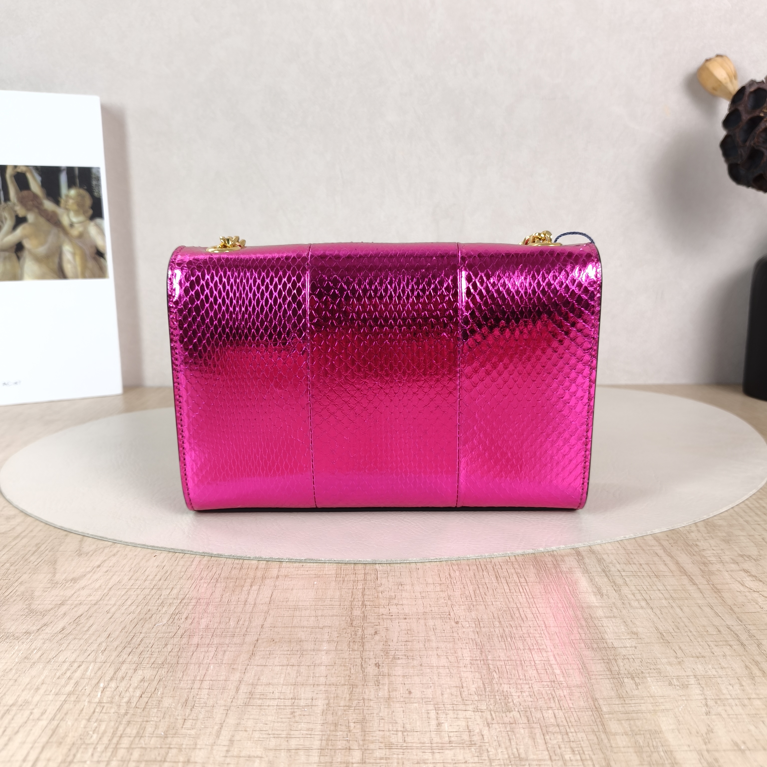 SAINT LAURENT Crossbody Bag KATE Pink Red Calfskin Small20 × 5 × 12.5 cm — cover view 6 of 6