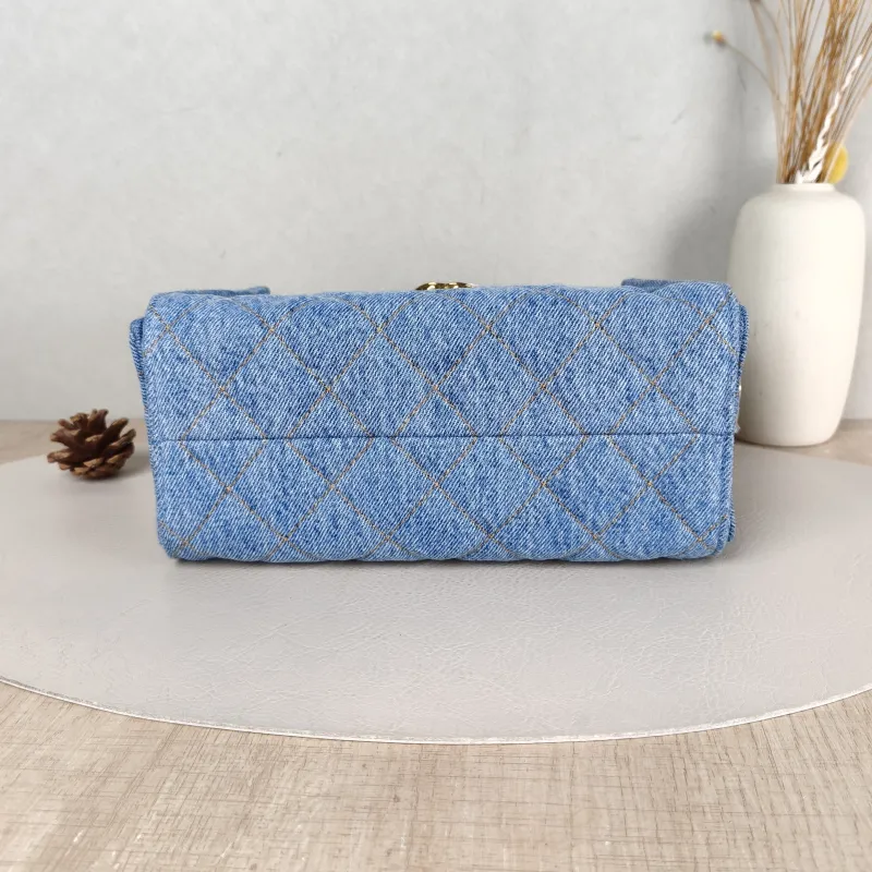 Chanel Crossbody Bag 25Bag Blue Mini 22 × 12.5 × 20 cm — cover view 3 of 6
