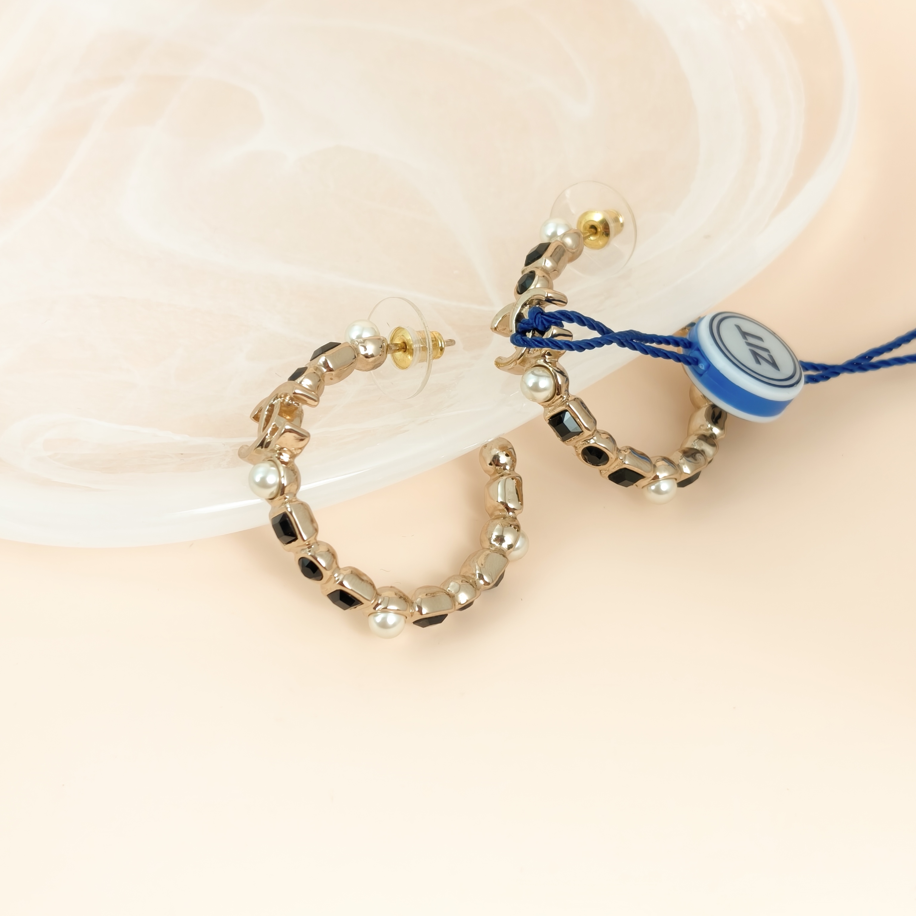 Chanel Earrings c Pearl Earrings Gold · One Size — cover view 2 of 7