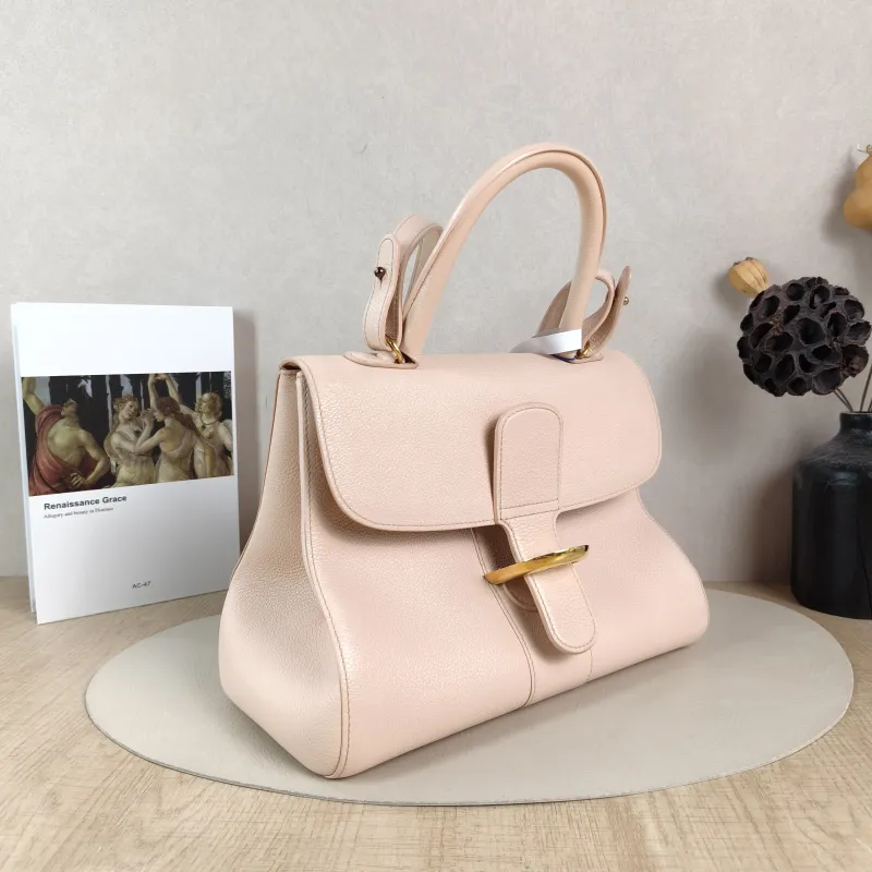 DELVAUX Top Handle Bag Brillant Pink Calfskin Medium29 × 15 × 22 cm — cover view 6 of 6