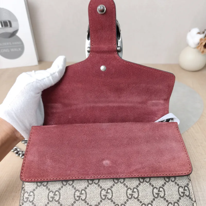 GUCCI Crossbody Bag Dionysus Monogram PVC Mini 20 × 5 × 15.5 cm — detail view 13 of 16