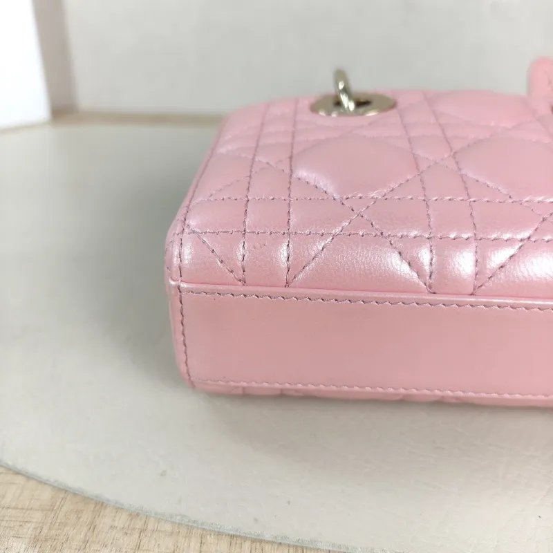 DIOR Crossbody Bag Lady D-Joy Lambskin Mini 16 × 5 × 9 cm — detail view 4 of 12
