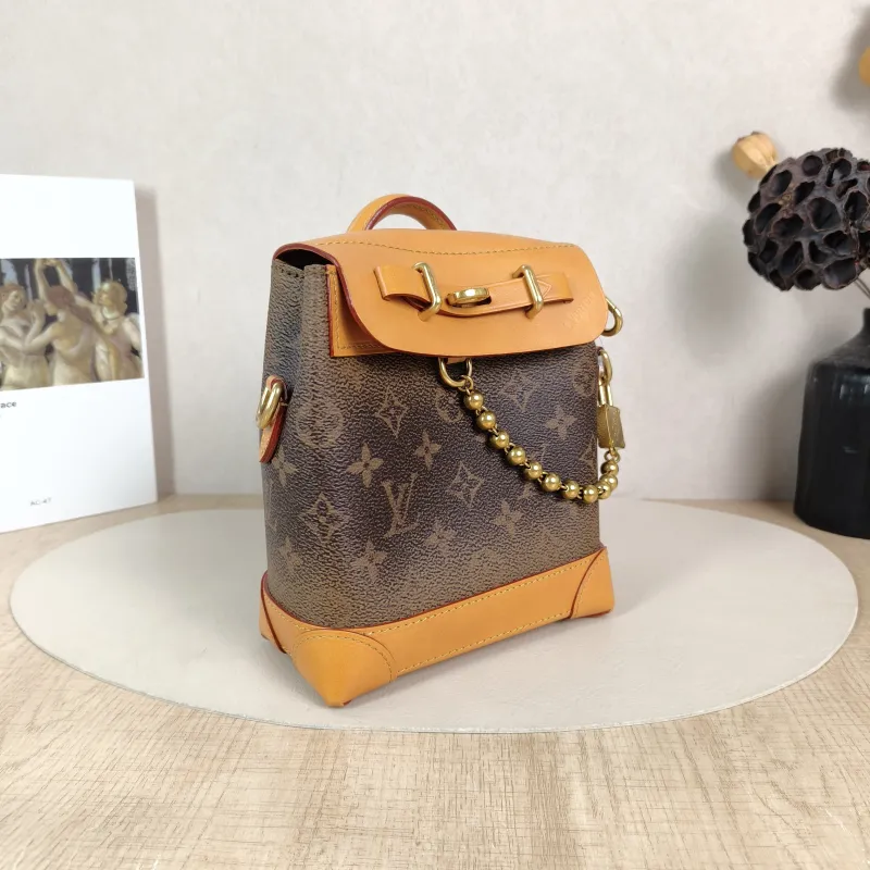 Louis Vuitton Crossbody Bag Steamer 15 Shoulder Bag Brown PVC · Calfskin One Size 16.5 × 8.5 × 20 cm — cover view 3 of 5