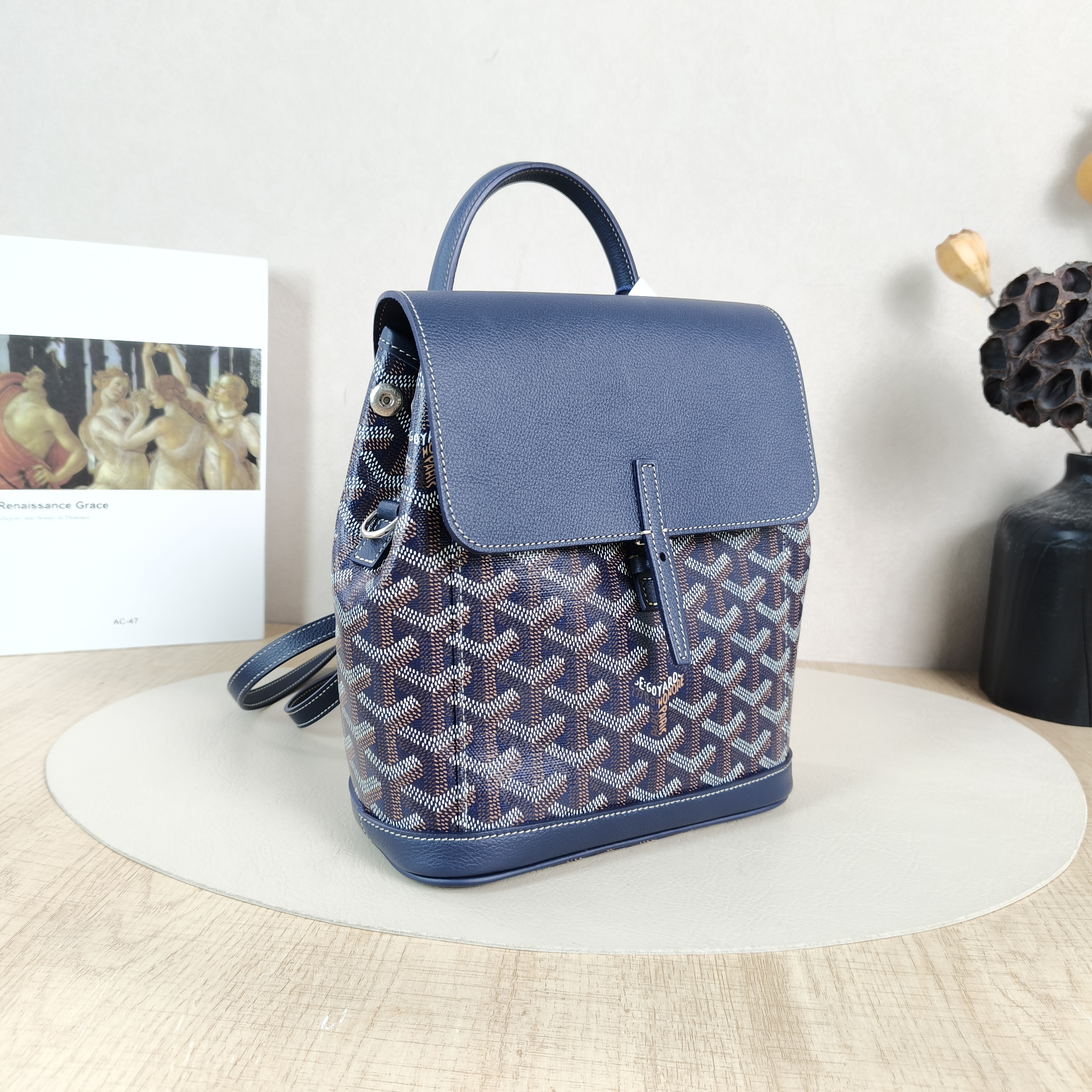 GOYARD Backpack ALPIN Backpack Blue PV Cmini19 × 9.5 × 23 cm — cover view 5 of 5