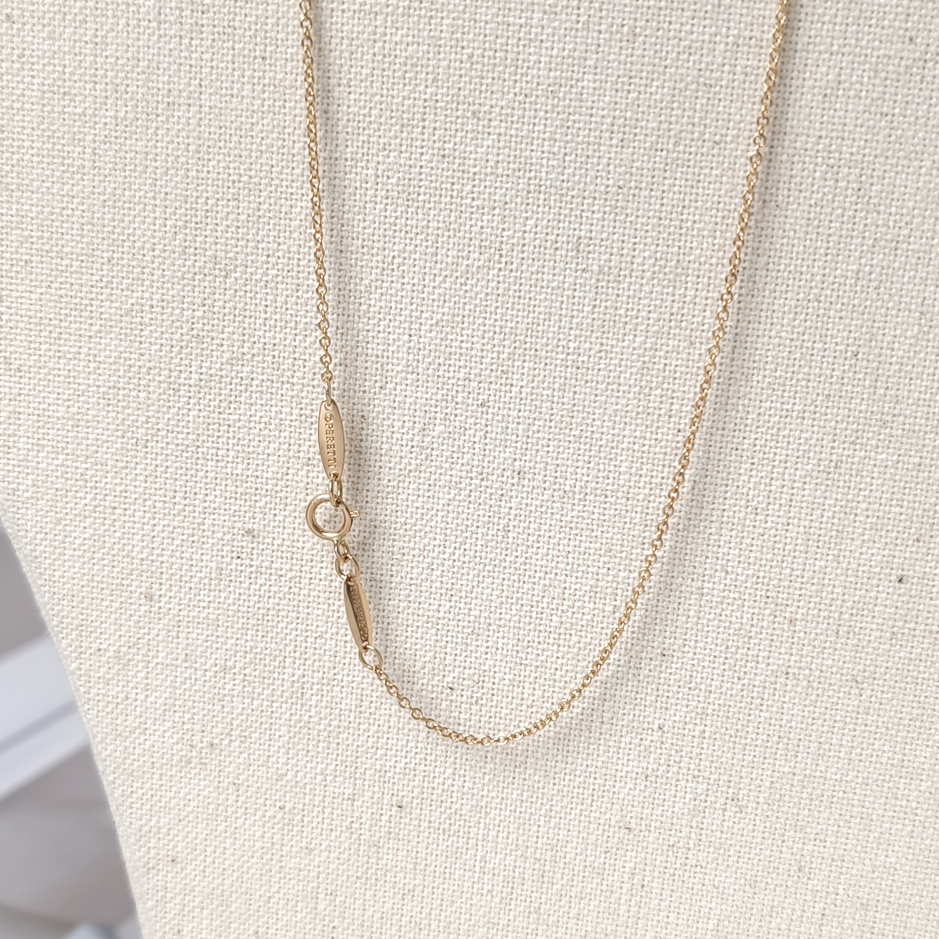 Tiffany&Co. Necklace Elsa Peretti Collection Open Heart Necklace Gold18k One Size40cm One Size — cover view 7 of 9