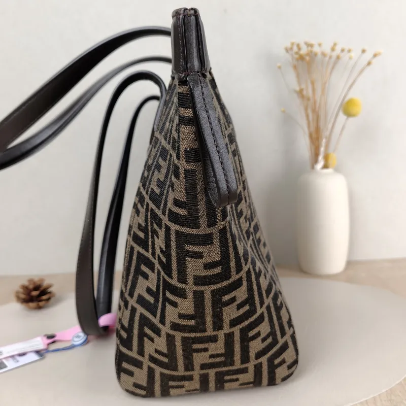 FENDI Crossbody Bag origami Monogram Calfskin Medium 27 × 16.5 × 27 cm — detail view 1 of 9