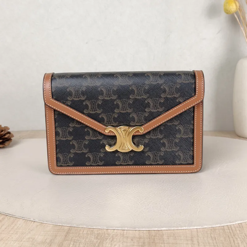 CELINE Crossbody Bag MARGO Wallet Monogram PVC Mini 19.5 × 4.5 × 13 cm