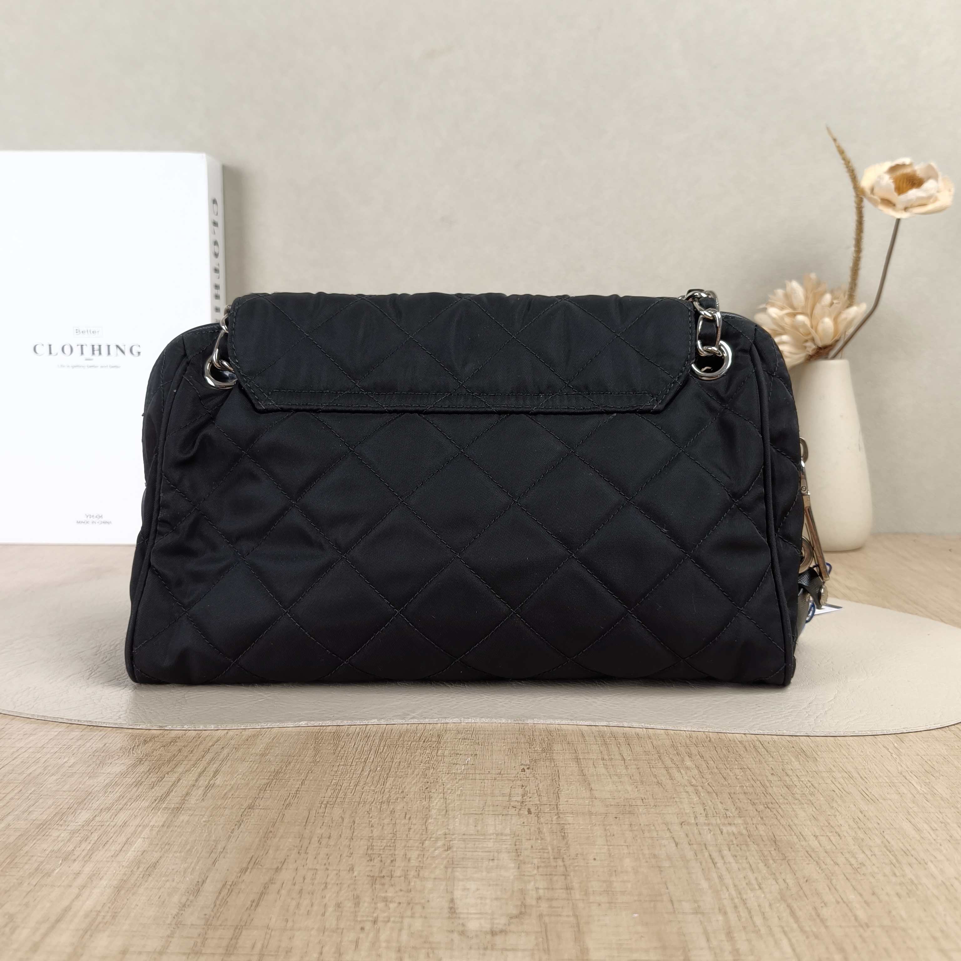 PRADA Crossbody Bag Messenger Bag Crossbody Bag Black Nylon One Size26 × 10 × 17 cm — cover view 4 of 5