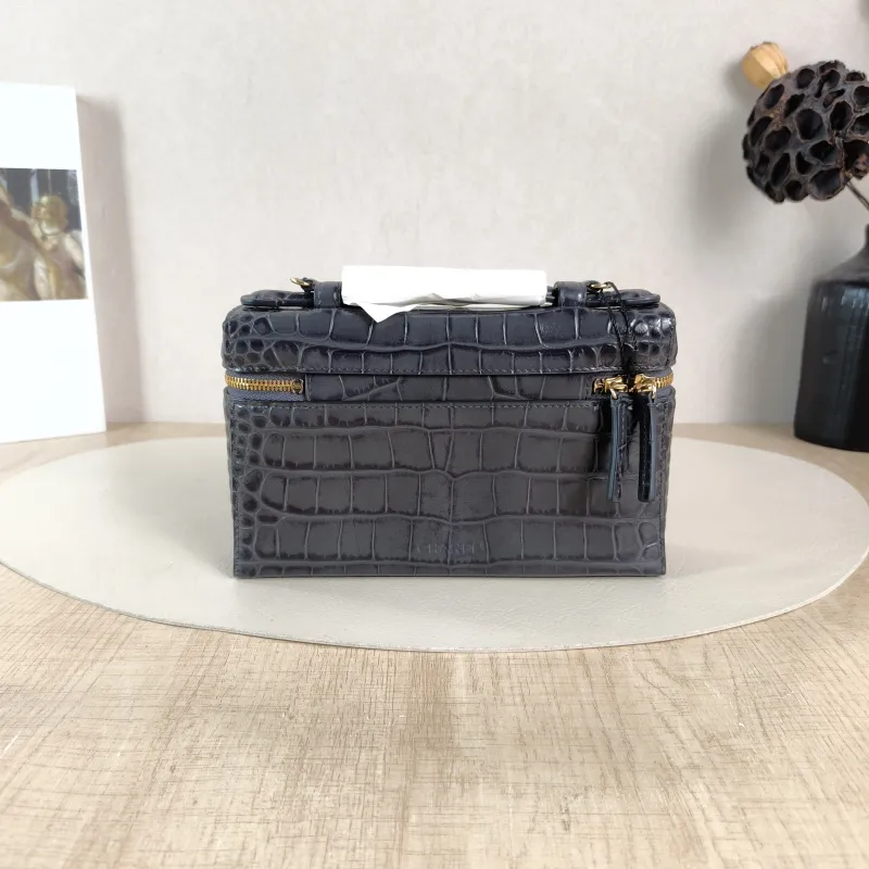 Chanel Crossbody Bag Collectionlp Top Handle Bag Dark Grey Calfskin One Size 19.5 × 5 × 17 cm — cover view 3 of 6