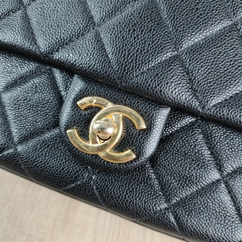 Chanel Crossbody Bag Editioncf mini Black Grained Calfskin 23.5 × 7 × 15 cm — detail view 6 of 13