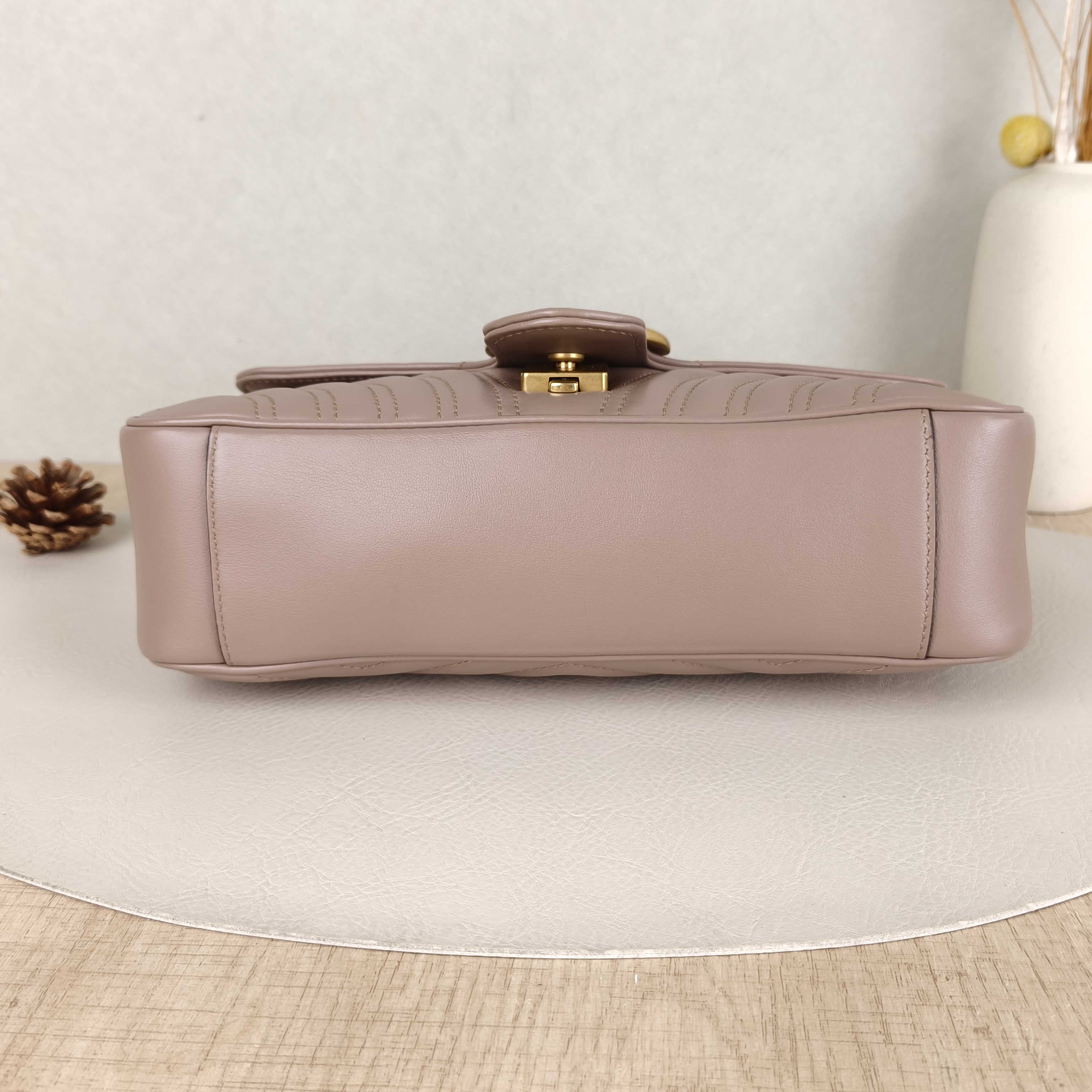 GUCCI Crossbody Bag GG Marmont Medium Marmont Edition Two Straps Pink Calfskin Medium26 × 7 × 13 cm — cover view 4 of 5