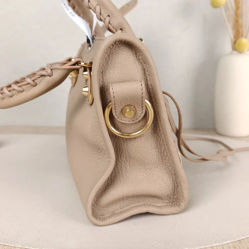 BALENCIAGA Crossbody Bag Classic City Pink Calfskin Mini 24 × 10 × 16 cm — detail view 9 of 11