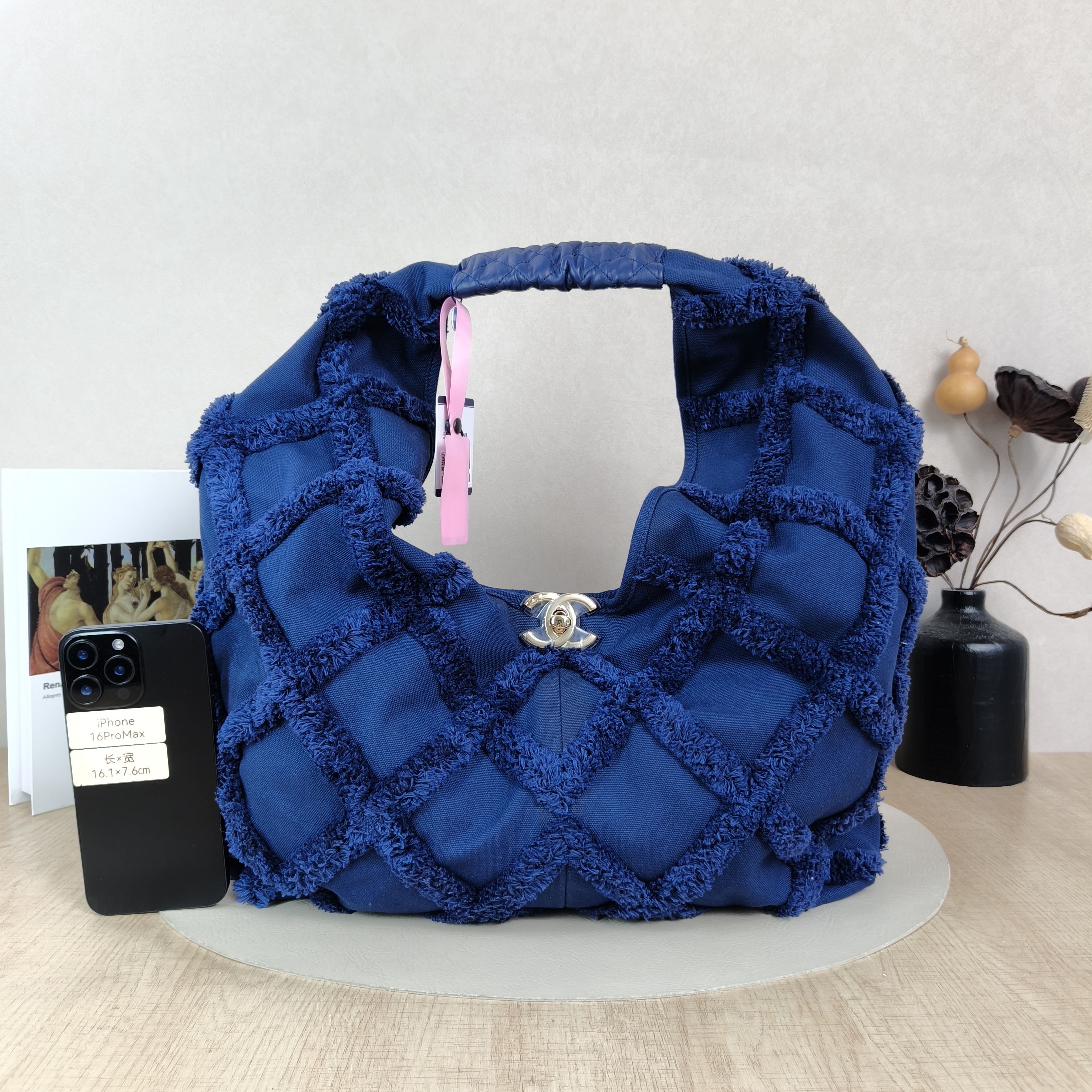 Chanel Shoulder Bag Blue Canvas One Size37 × 15 × 25 cm — cover view 2 of 6