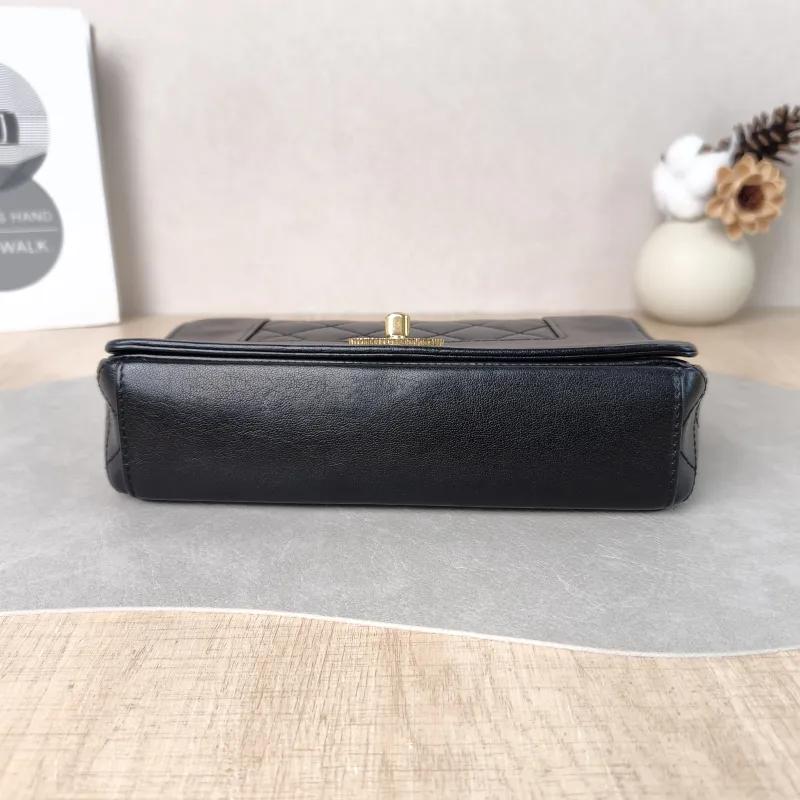 Chanel Crossbody Bag Crossbody Bag Black Calfskin One Size 21 × 5 × 13 cm 23 — cover view 3 of 5