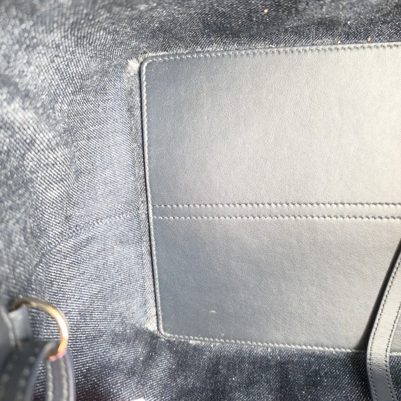 DIOR Top Handle Bag TOUJOURS Navy Medium 28.5 × 17 × 21.5 cm — detail view 9 of 12