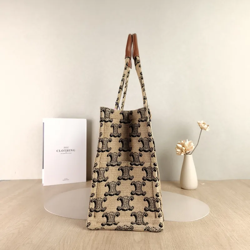 CELINE Shoulder Bag CABAS THAIS Shopping Tote Large 40 × 16 × 30 cm — detail view 3 of 10