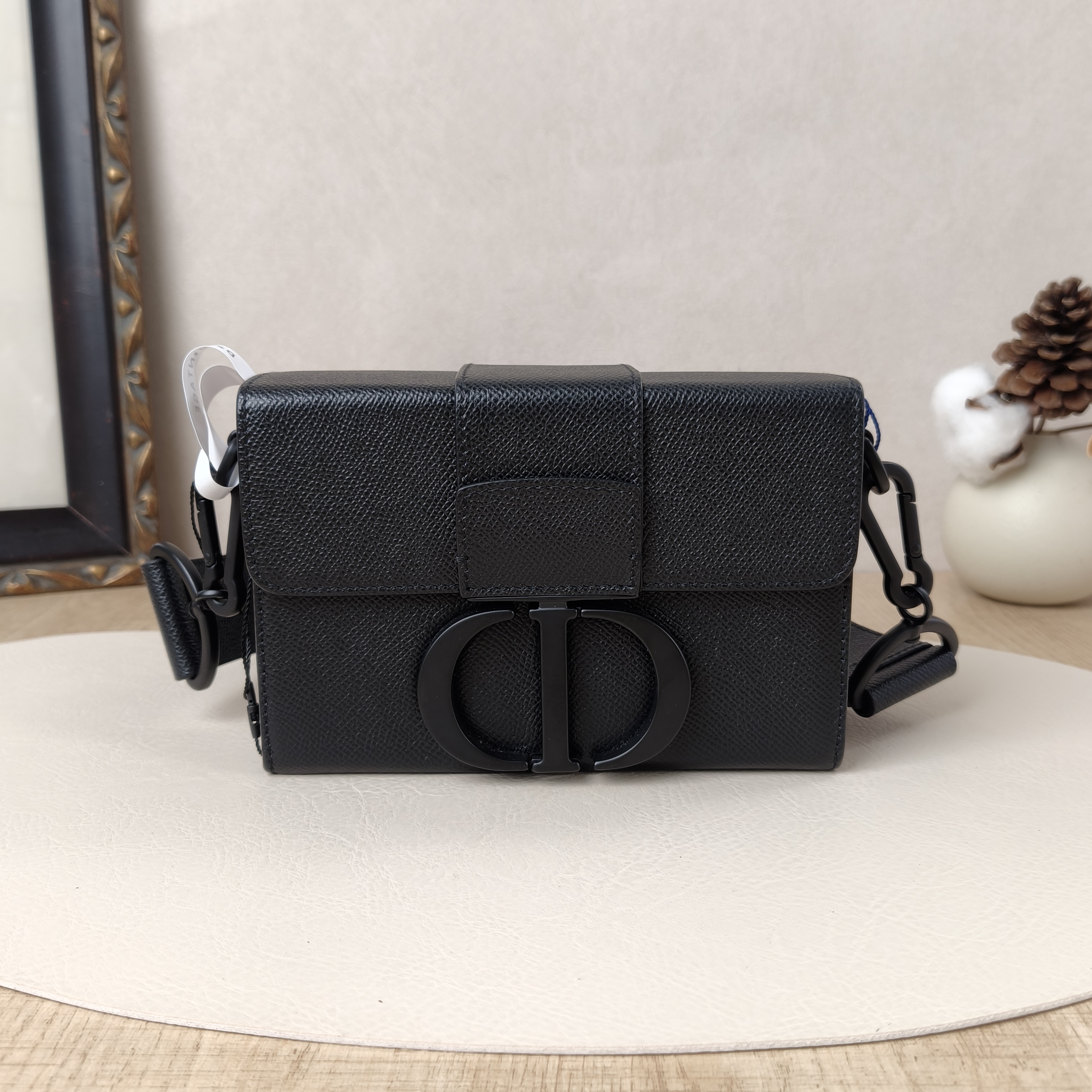DIOR Crossbody Bag30Montaigne 30 Box Boxsoblack Black Calfskinmini17.5 × 5 × 11.5 cm