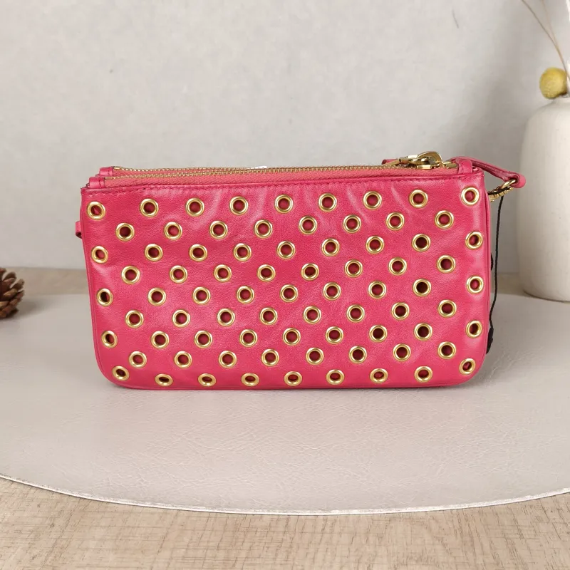 Miumiu Crossbody Bag Red Calfskin One Size20.5 × 2 × 11.5 cm — cover view 4 of 5