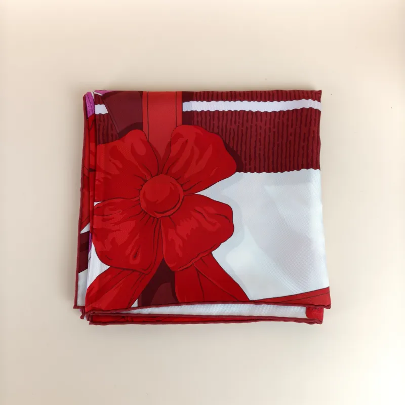 Hermès Red Silk One Size90*90