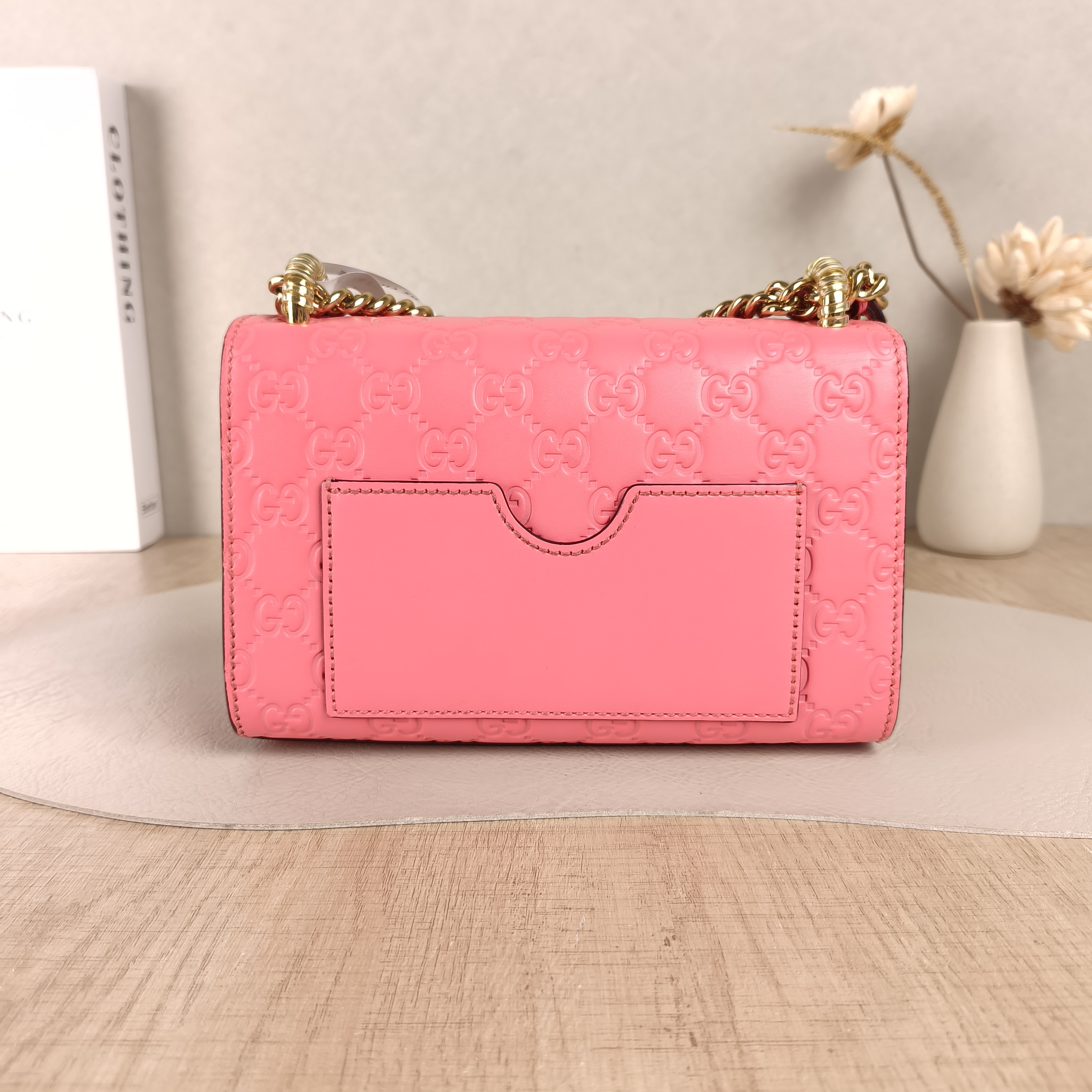 GUCCI Crossbody Bag Padlock Pink Calfskin Small20.5 × 7.5 × 13 cm — cover view 4 of 5