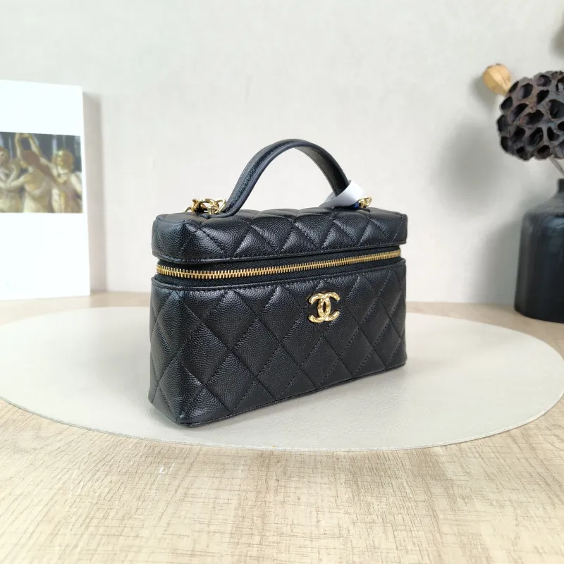 Chanel Crossbody Baglp Box Bag Top Handle Crossbody Bag Black Calfskin One Size19.5 × 5 × 17 cm — cover view 4 of 6