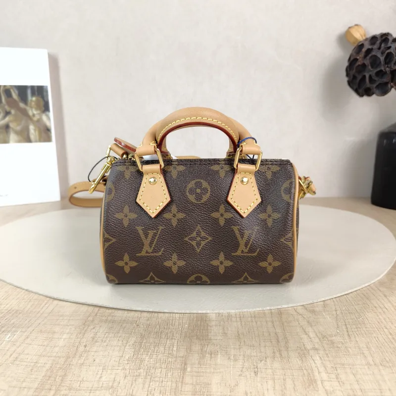 Louis Vuitton Crossbody Bag Speedy Nano Shoulder Strap PVC nano 16 × 7.5 × 10 cm — cover view 2 of 5