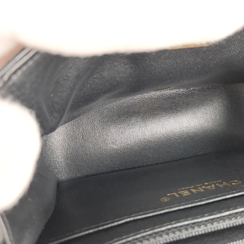 Chanel Crossbody Bag Classic Flap Mini CF Mini Black Lambskin One Size17 × 8 × 13.5 cm — detail view 9 of 15