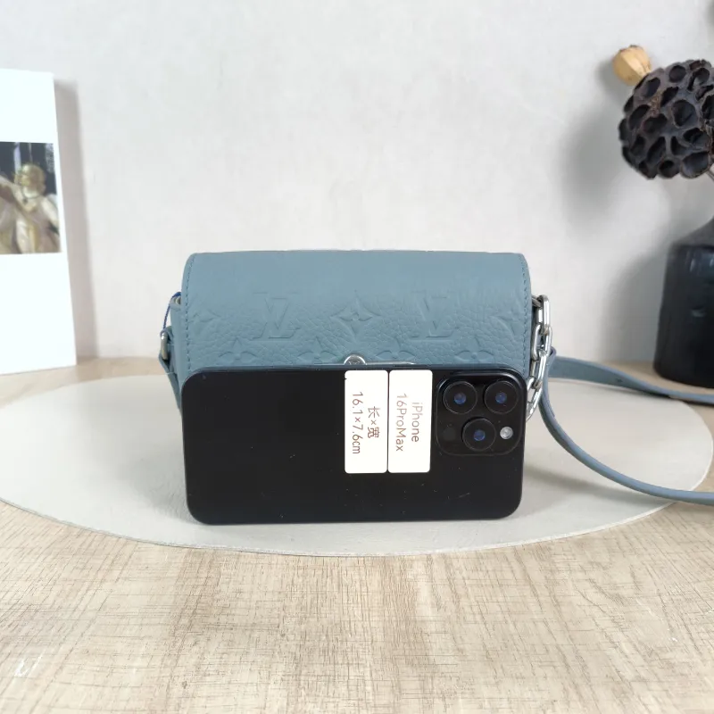 Louis Vuitton Crossbody Bag Steamer Box Green Calfskin Mini 18 × 6.5 × 11 cm — cover view 4 of 5