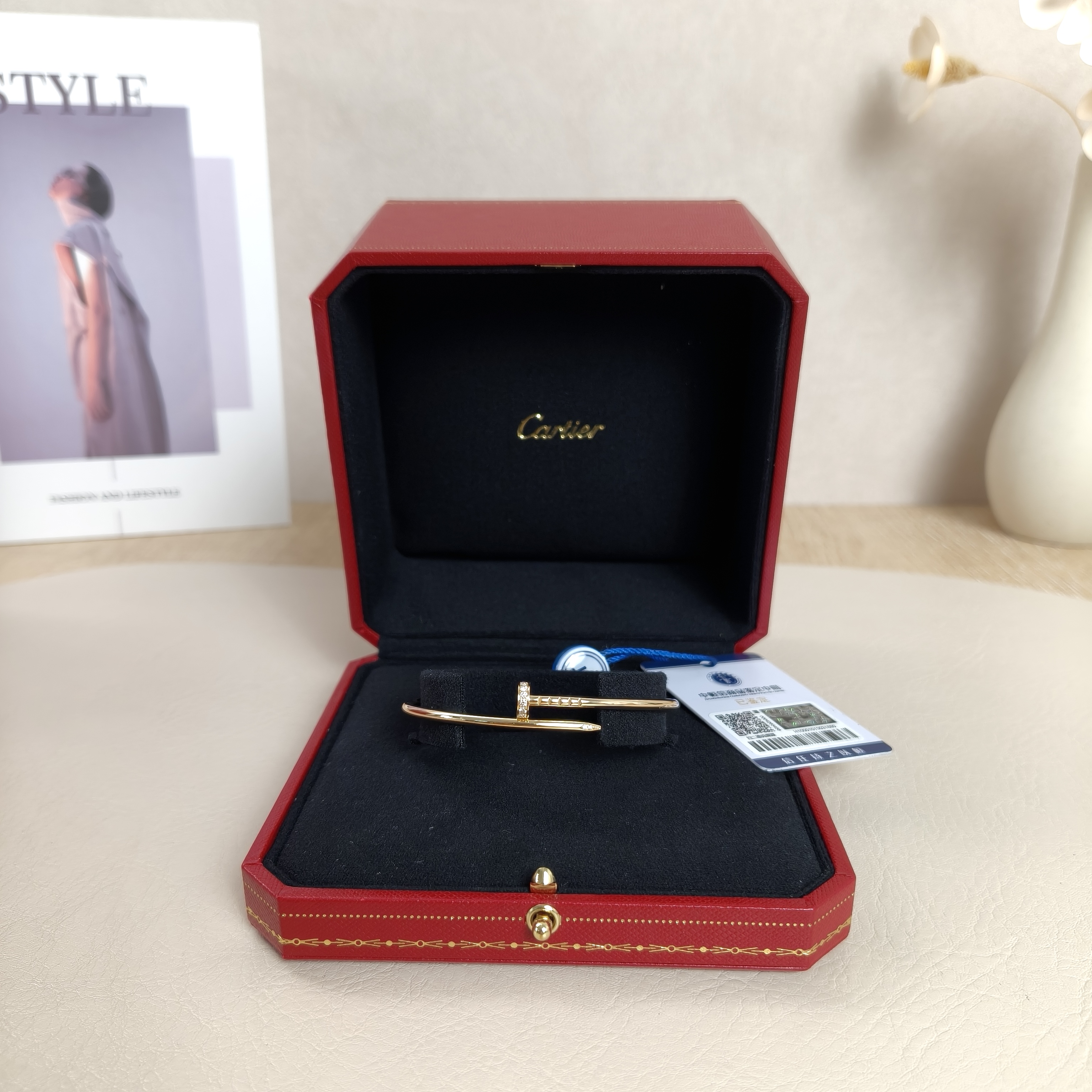 CARTIER Bangle Juste un Clou Gold18KY ellow Gold Diamond One Size17 2.5 — cover view 7 of 9