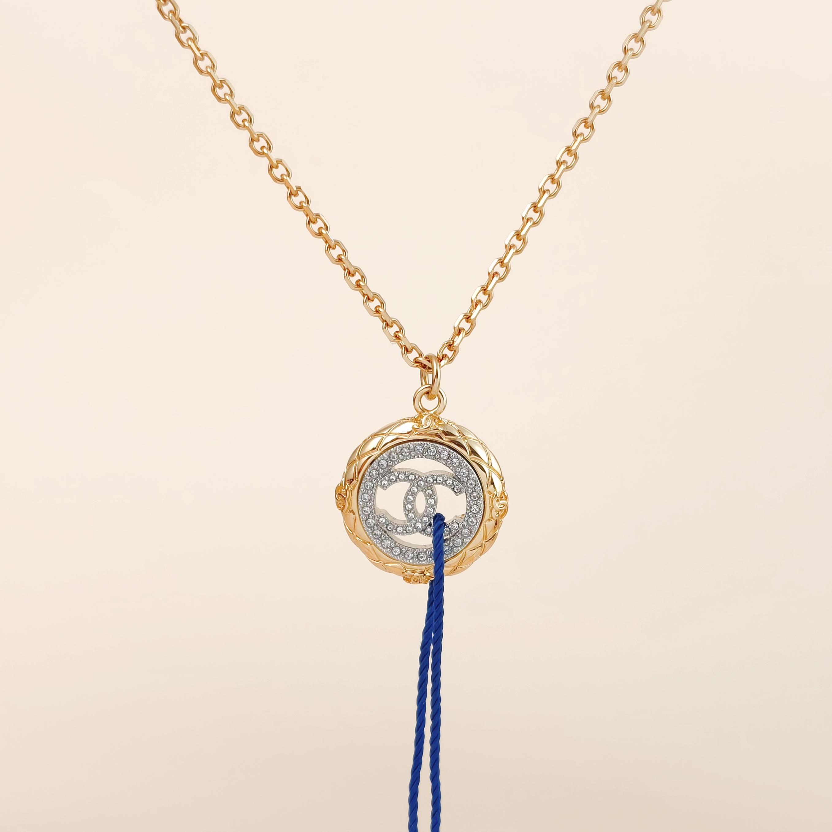 Chanel Necklace Necklace Gold One Size46cm