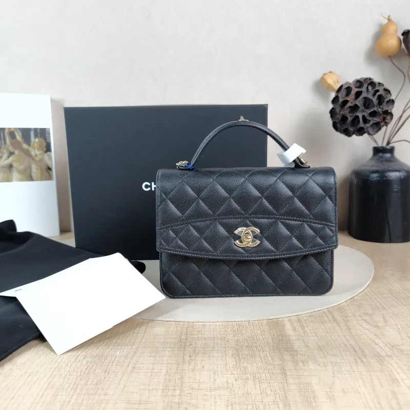 Chanel Backpack Backpack Black Grained Calfskin One Size18.2 × 5 × 14 cm — cover view 2 of 6