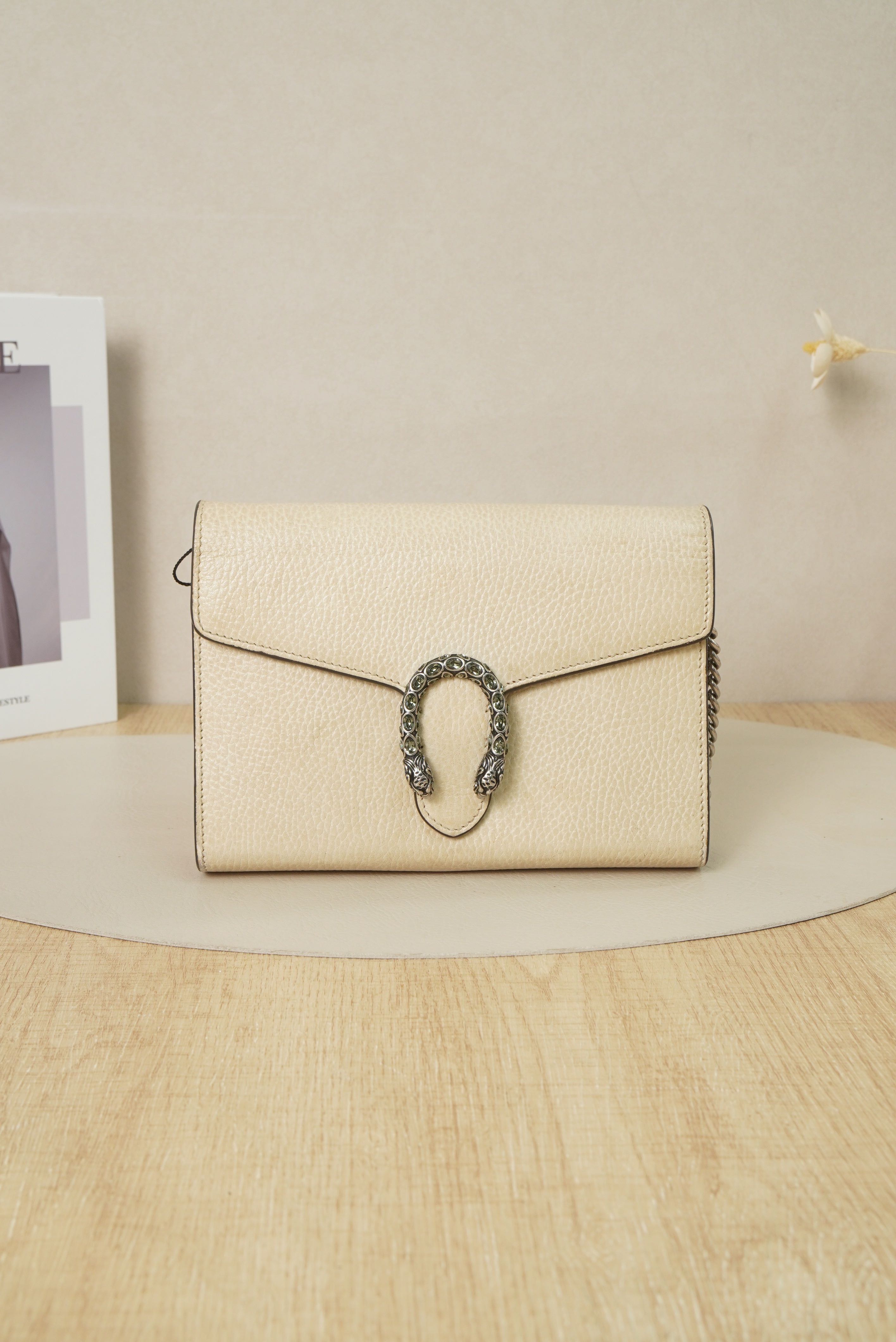 GUCCI Beige Calfskin One Size