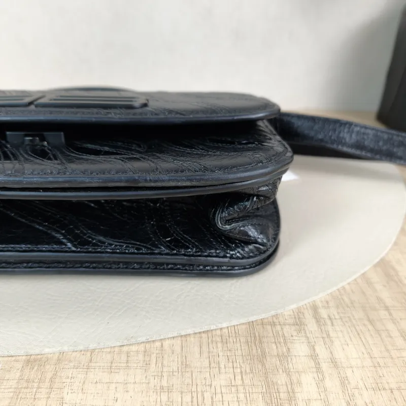 BALENCIAGA Shoulder Bag GOSSIP Black CC alfskin Small 23.5 × 10.5 × 12.5 cm — detail view 2 of 12