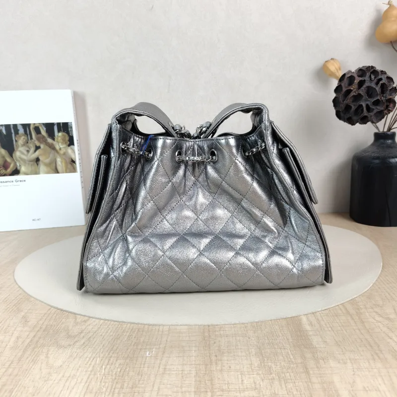 Chanel Shoulder Bag25Bag Silver Calfskin Small26 × 14 × 30 cm — cover view 6 of 6