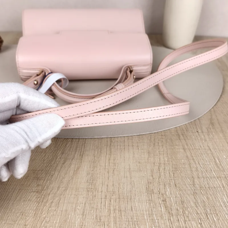 DELVAUX Top Handle Bag Tempete Top Handle Bag Pink Calfskin Small21.5 × 8.5 × 19.5 cm — detail view 2 of 11