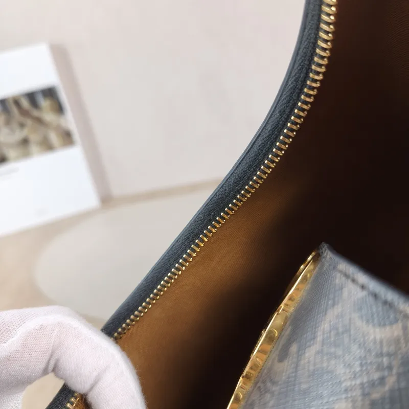 CELINE Shoulder Bag AVA TRIOMPHE Monogram PVC Medium 22 × 7.5 × 17 cm — detail view 8 of 10