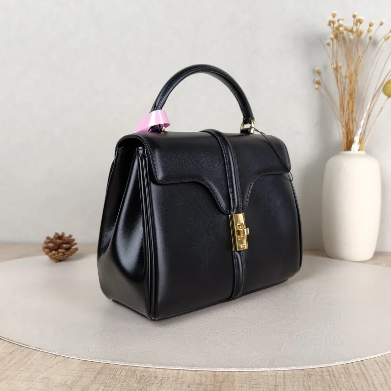CELINE Crossbody Bag 16 Edition Black Calfskin Mini 17.5 × 7 × 14 cm — cover view 4 of 5