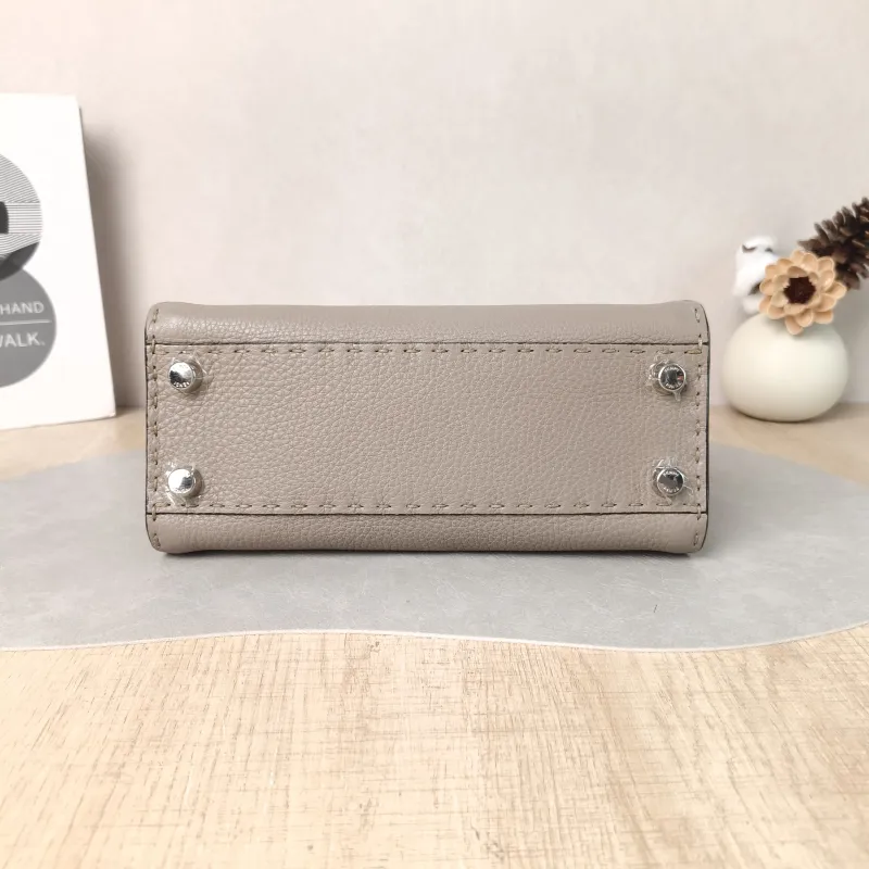 FENDI Crossbody Bag Peekaboo Crossbody Bag Grey Calfskin · Small 23 × 11 × 18 cm — cover view 2 of 6