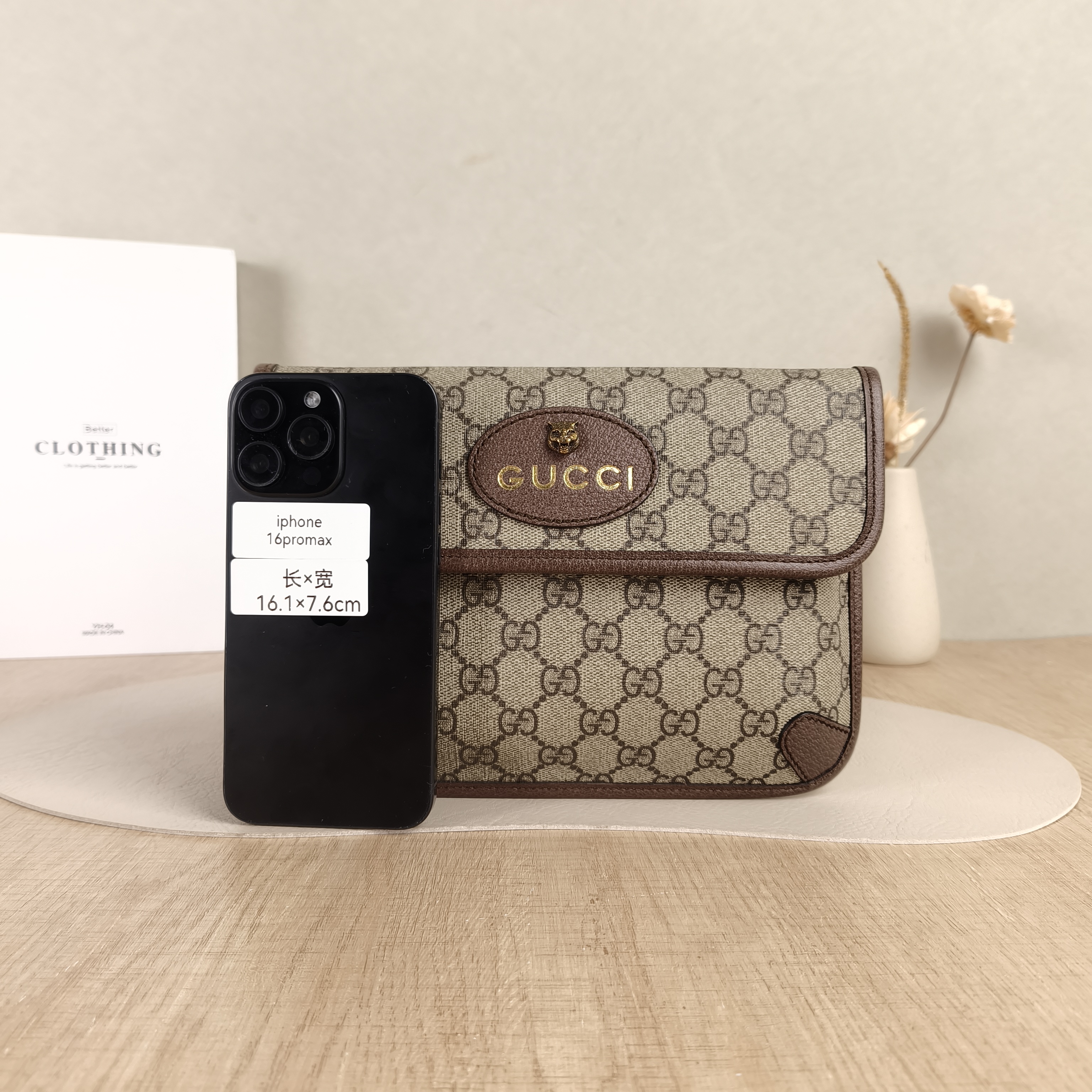 GUCCI Crossbody Bag Neo Vintage Belt Bag Monogram PVC Medium24 × 4 × 17 cm — cover view 3 of 6