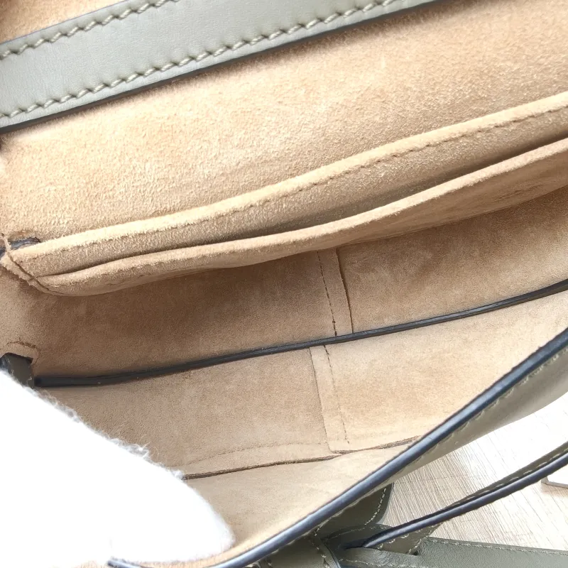 LOEWE Crossbody Bag Gate Dual Green Calfskin Mini 21 × 9.5 × 12.5 cm — detail view 7 of 13