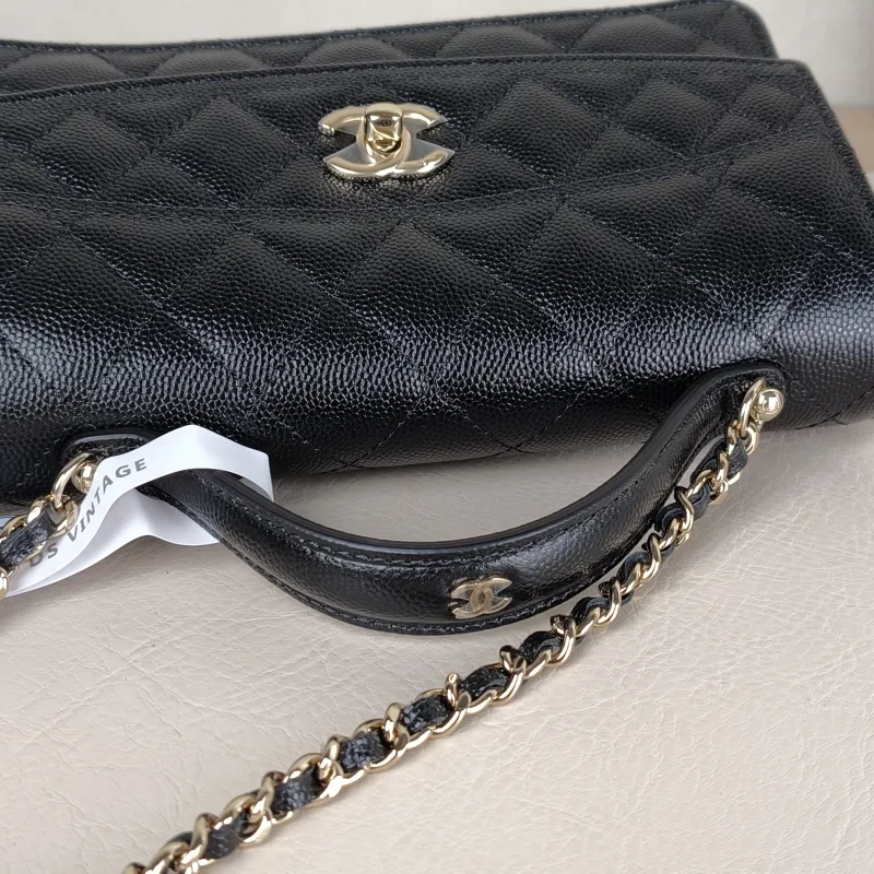 Chanel Crossbody Bag Black Grained Calfskin One Size19 × 7 × 11.5 cm — detail view 12 of 12