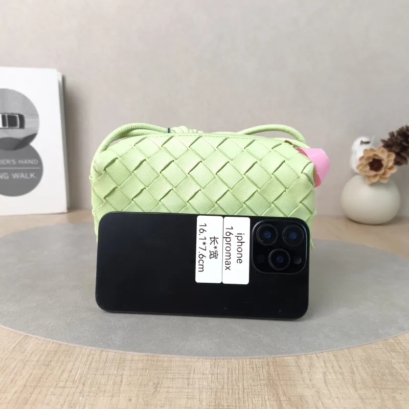 Bottega Veneta Crossbody Bag Loop Camera Bag Green Lambskinmini17 × 6 × 11 cm — cover view 4 of 5