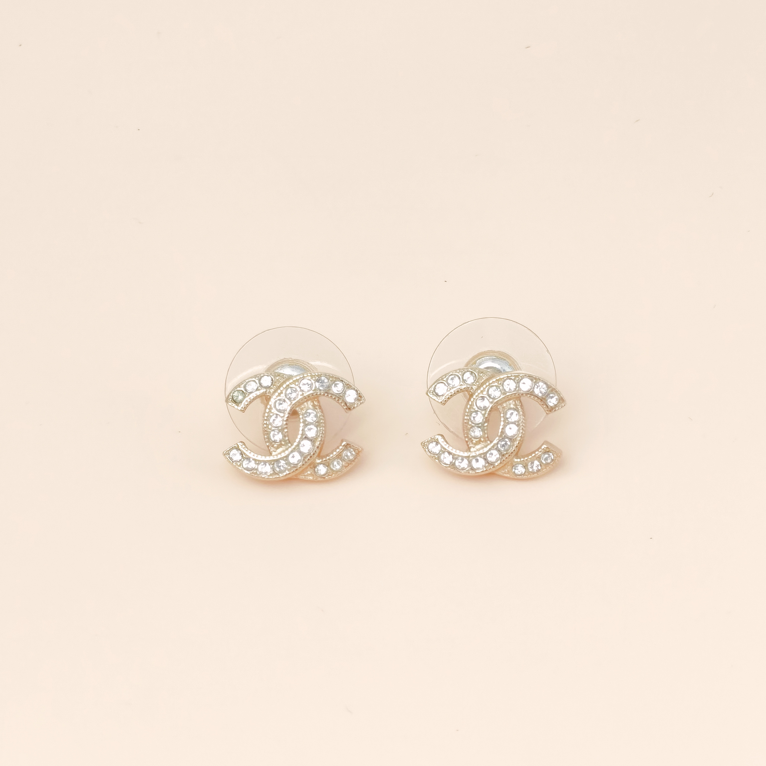 Chanel Earrings c Earrings Gold One Size