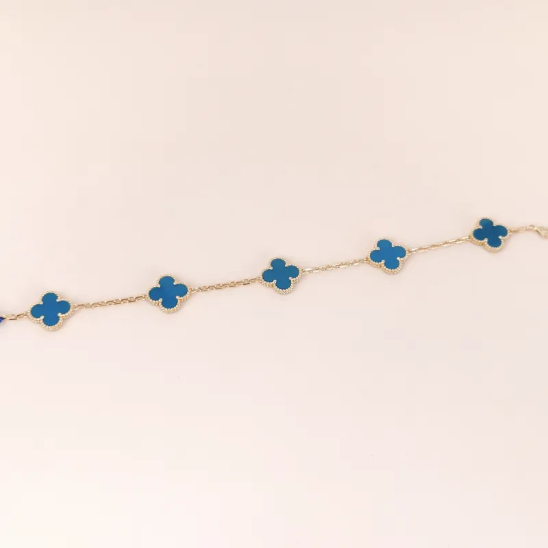Van Cleef & Arpels Bracelet Alhambra Alhambra Collection Five-Motif Bracelet 18KY ellow Gold Vintage Small 19cm — cover view 6 of 10